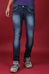 Men's Dark Blue Denim Slim Fit MD-7248 Jean