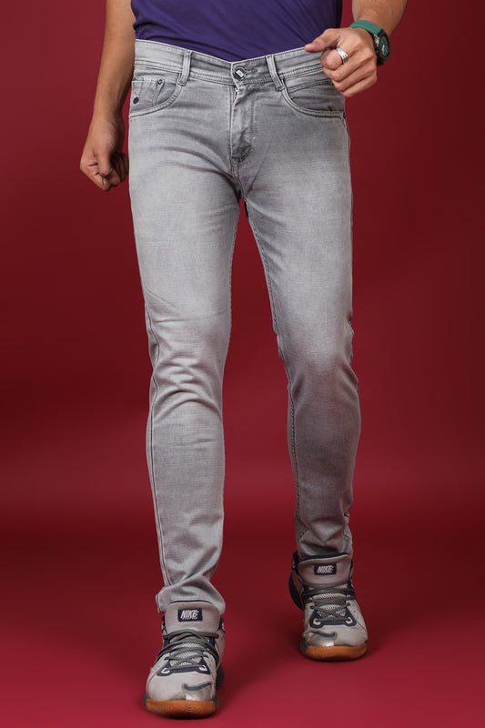 Men's Grey Denim Slim Fit MARS 8014-2 Jean