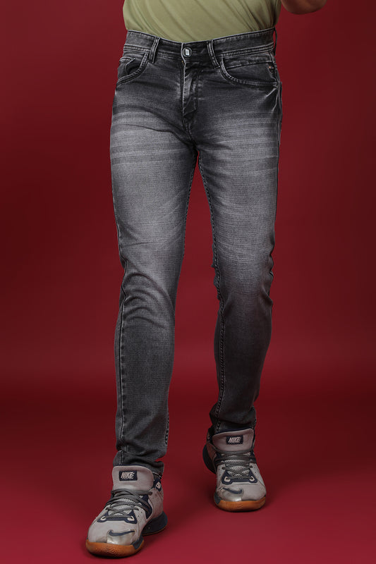 Men's Dark Grey Denim Slim Fit MARS 8015-2 Jean