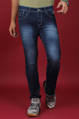 Men's Dark Blue Denim Slim Fit Crux-5024 Jean