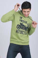 Men's Light Green Hooded Jacket