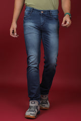 Men's Dark Blue Denim Slim Fit MD-7320-2 Jean