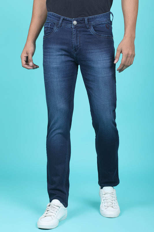 Men's Dark Blue Denim Slim Fit RANGER-6012 Jeans