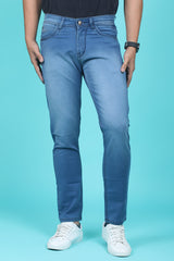 Men's Light Blue Denim Slim Fit Crux-5032 Jean