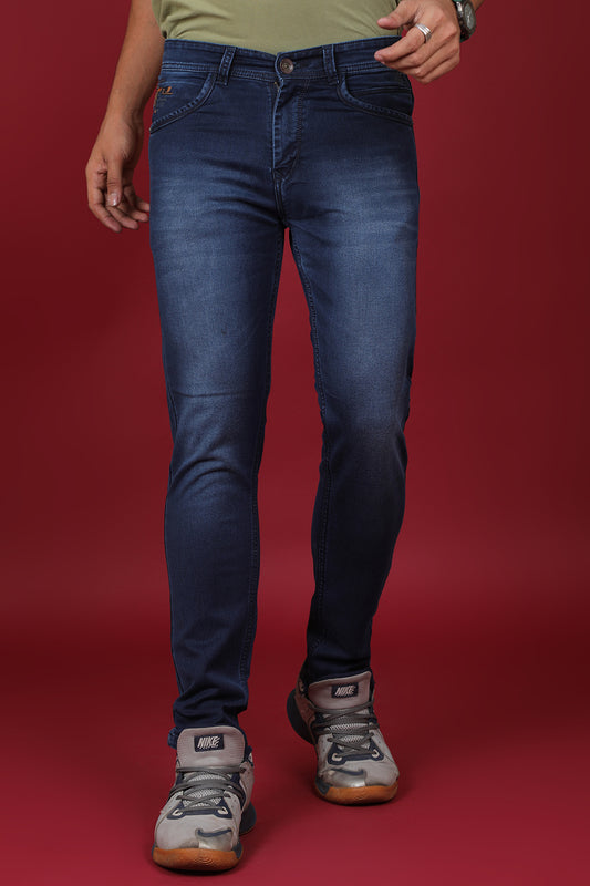 Men's Blue Denim Slim Fit Crux-5043-1 Jeans