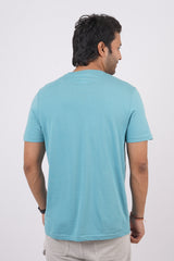 Men's reef water single jersey round neck t-shirt with logo