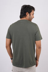 Men's thyme single jersey round neck t-shirt with logo