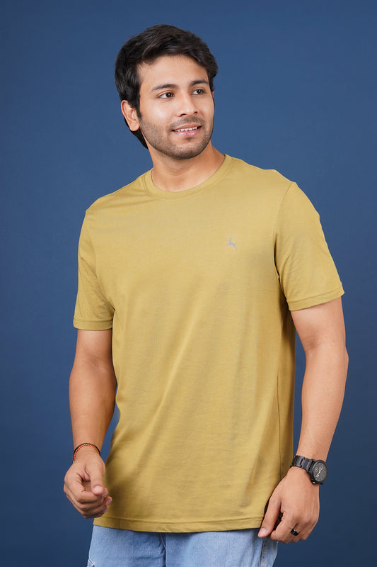 Men's willow single jersey round neck t-shirt with logo