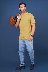 Men's willow single jersey round neck t-shirt with logo