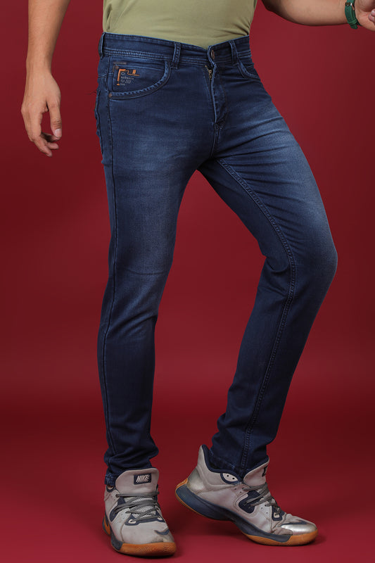 Men's Blue Denim Slim Fit Crux-5043-1 Jeans