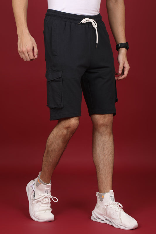 Men's Black Cargo Shorts