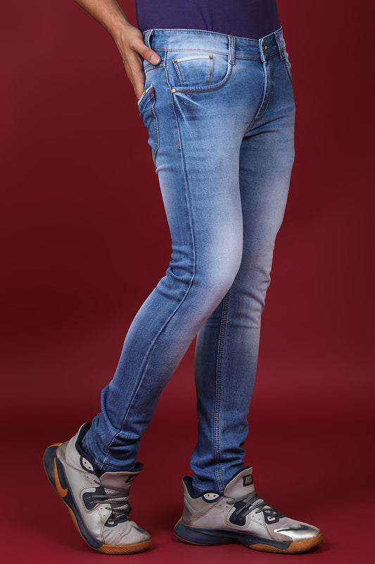 Men's Light Blue Denim Slim Fit MD 7240-3 Jeans