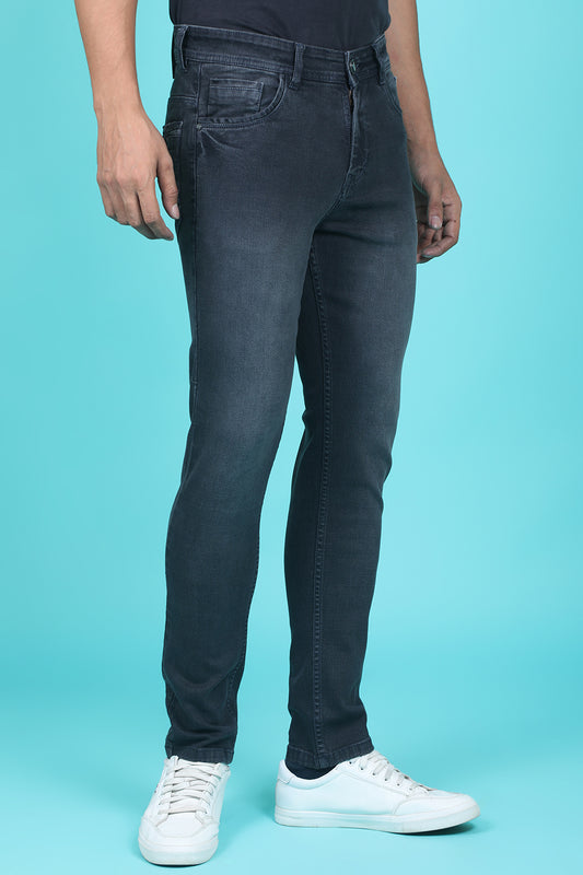 Men's Black Denim Slim Fit RANGER-6025 Jeans