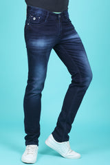 Men's Blue Denim Slim Fit SQLC-5423-1 Jean