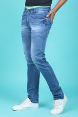 Men's Light Blue Denim Slim Fit SQLC-5423-2 Jean