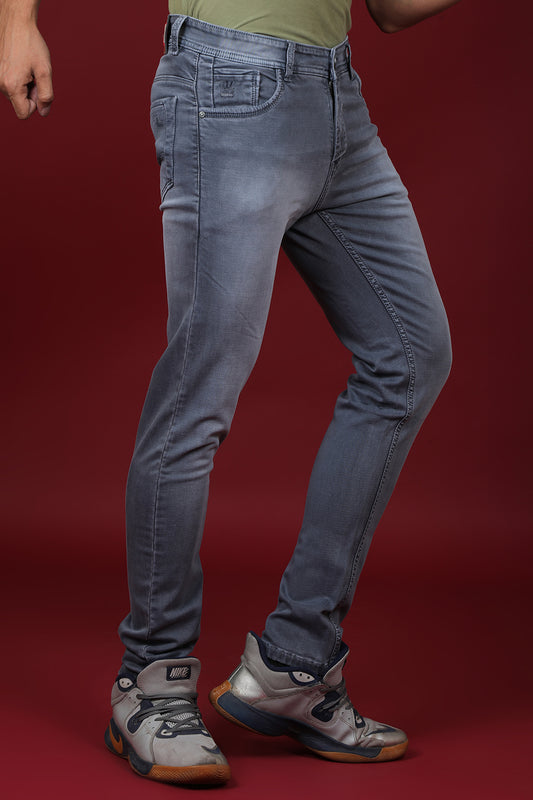 Men's Light Grey Denim Slim Fit MARS 8010-1 Jean