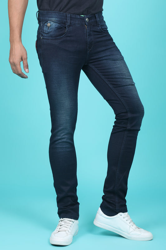 Men's Black Denim Slim Fit QLC-5260 Jean