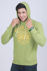 Men's Light Green Hooded Jacket