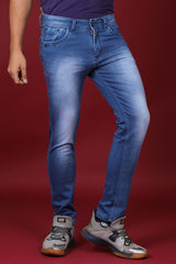 Men's Light Blue Denim Slim Fit Hexa-9004-1 Jean