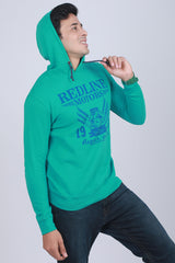 Men's Turquoise Hooded Jacket