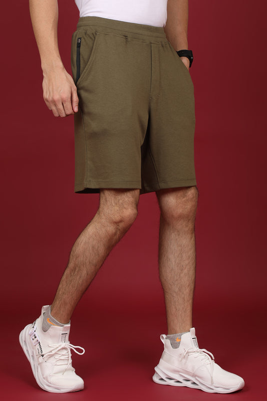 Men's Ivy Green Solid Shorts