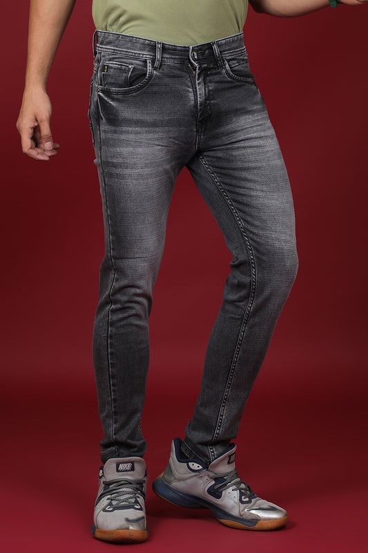 Men's Dark Grey Denim Slim Fit MARS 8015-2 Jean