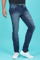 Men's Dark Blue Denim Slim Fit DP-4021 Jean