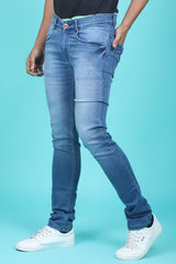 Men's Blue Denim Slim Fit QLC-5246 Jean