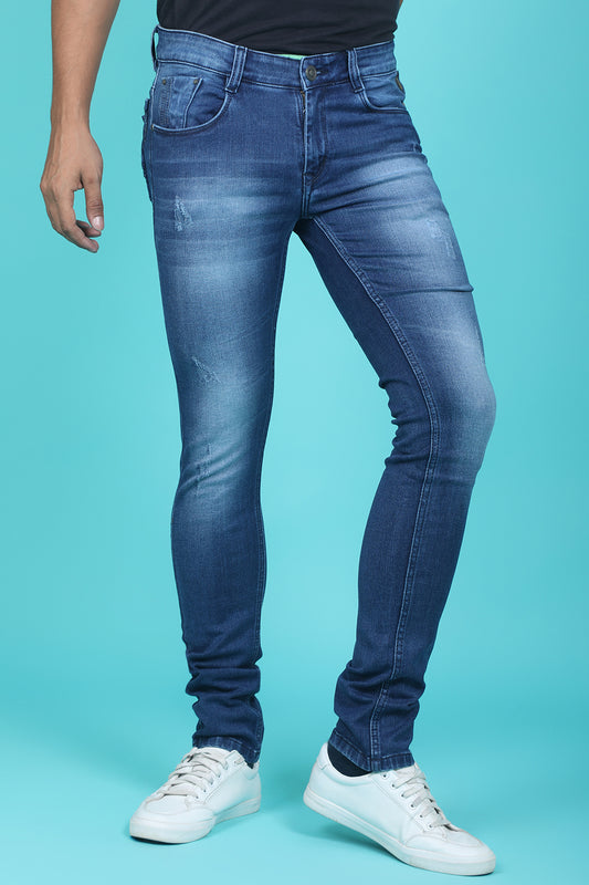 Men's Light Blue Denim Slim Fit QLC-5339-1 Jean