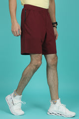 Men's Tawny Port Solid Shorts