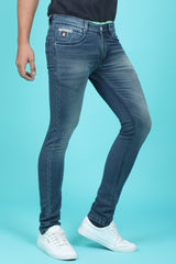 Men's Dark Blue Denim Slim Fit MD-7212-1 Jean