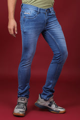 Men's Light Blue Denim Slim Fit QLC-5258 Jean