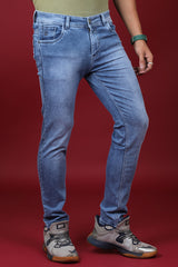 Men's Light Blue Denim Slim Fit MARS 8010-2 Jean