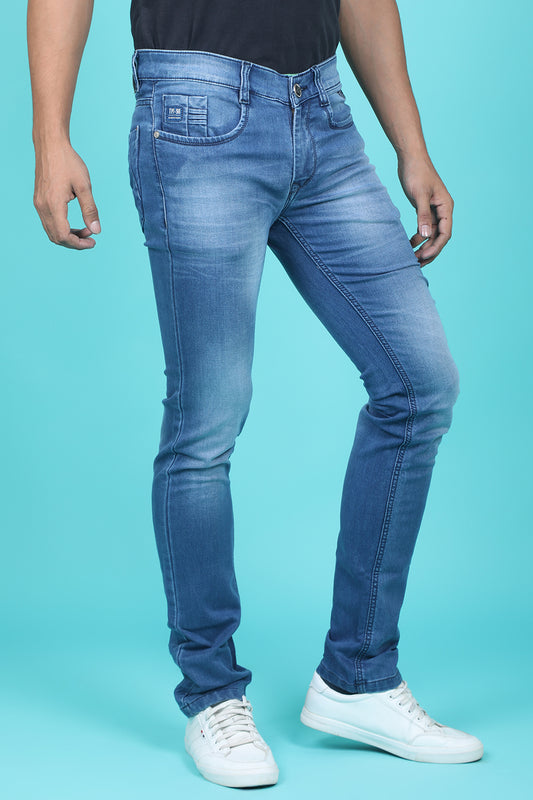 Men's Light Blue Denim Slim Fit QLC-5292-1 Jean