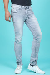 Men's Grey Denim Slim Fit QLC-5339 Jean