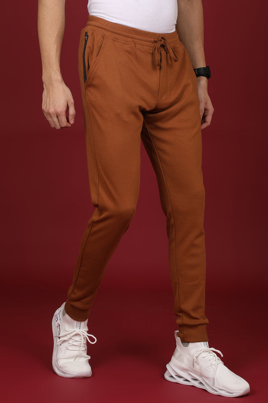 Men's Rubber Solid Joggers with logo