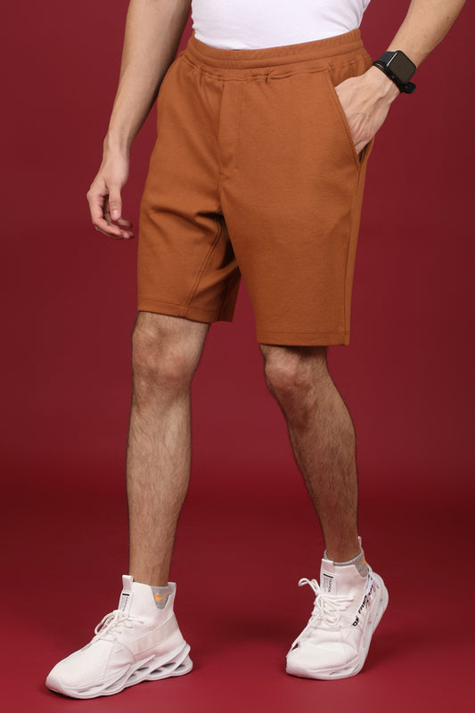 Men's Rubber Solid Shorts