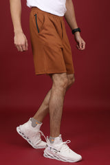 Men's Rubber Solid Shorts with logo