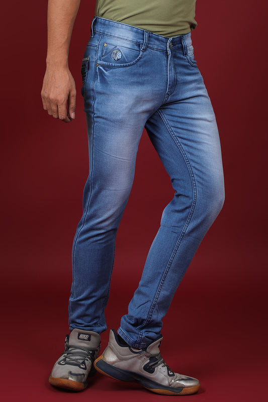 Men's Dark Blue Denim Slim Fit SQLC-5388 Jean