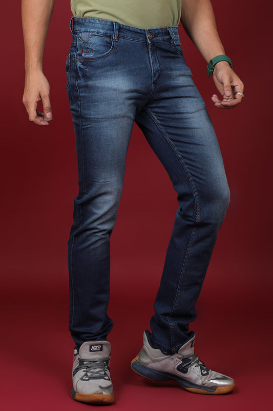 Men's Dark Blue Denim Slim Fit MD-7320-2 Jean