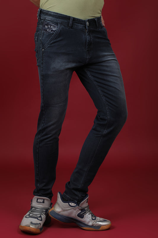 Men's Dark Blue Denim Slim Fit MARS 8007-1 Jean