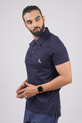 Men's india ink single jersey polo t-shirt with pocket