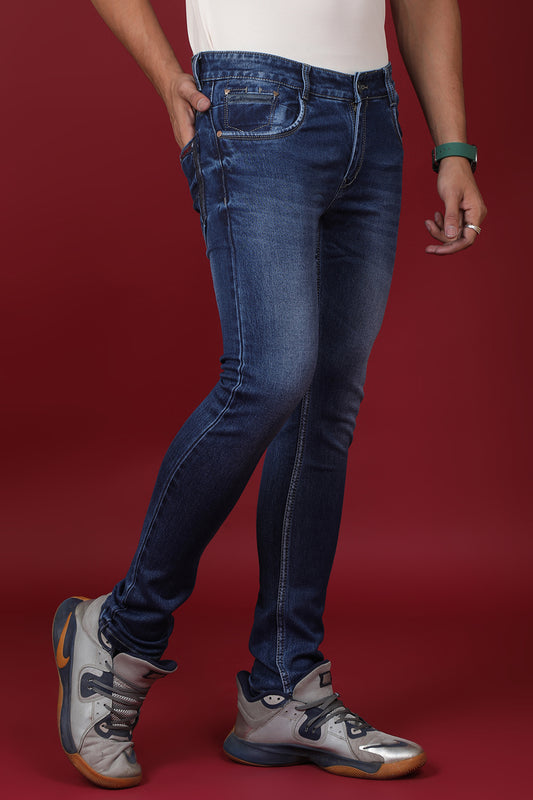 Men's Blue Denim Slim Fit MD-7278 Jean