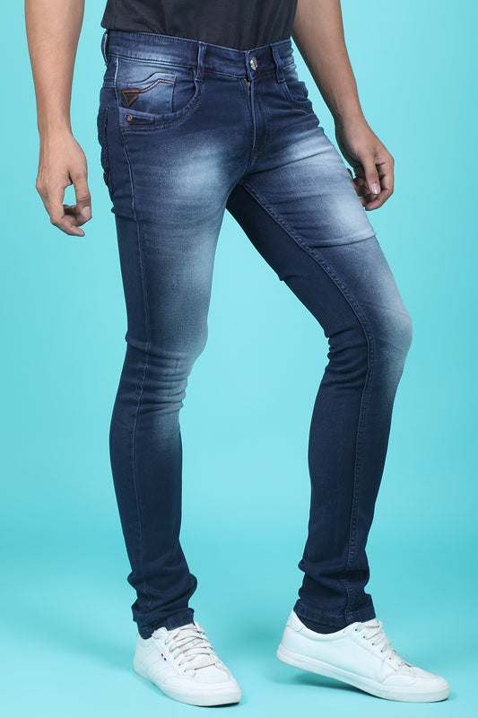 Men's Blue Denim Slim Fit QLC-5326 Jean