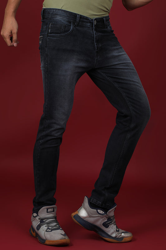 Men's Dark Blue Denim Slim Fit Crux-5034 Jean