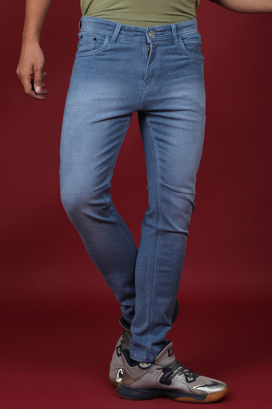 Men's Light Blue Denim Slim Fit Crux-5034-2 Jean