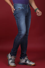 Men's Dark Blue Denim Slim Fit SQLC-5314 Jean