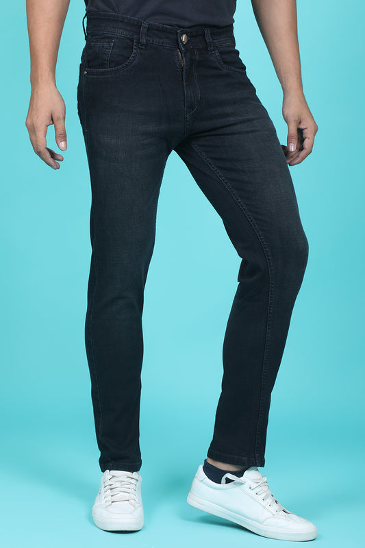 Men's Black Denim Slim Fit RANGER-6024 Jeans