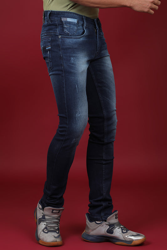 Men's Dark Blue Denim Slim Fit QLC-5332-1 Jean