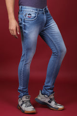 Men's Dark Blue Denim Slim Fit MD-7286 Jean